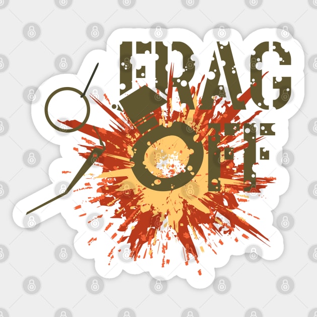 Frag off grenade Sticker by GRIM GENT